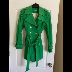 Classic Calvin Klein Trench/ Rain Kelly Green M!